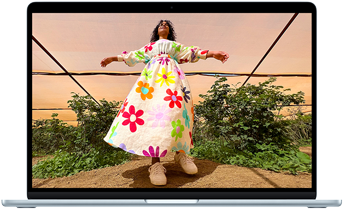 MacBook Air showcasing Liquid Retina display